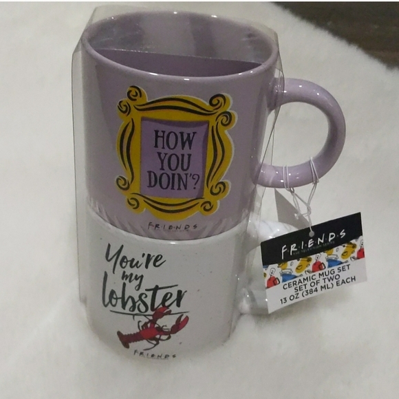Friends "How you Doin?" And "You're My Lobster" set of two Mugs - Picture 6 of 10